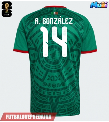 Lacne Muži Futbalové dres Mexiko Armando Gonzalez #14 MS 2026 Krátky Rukáv - Domáci
